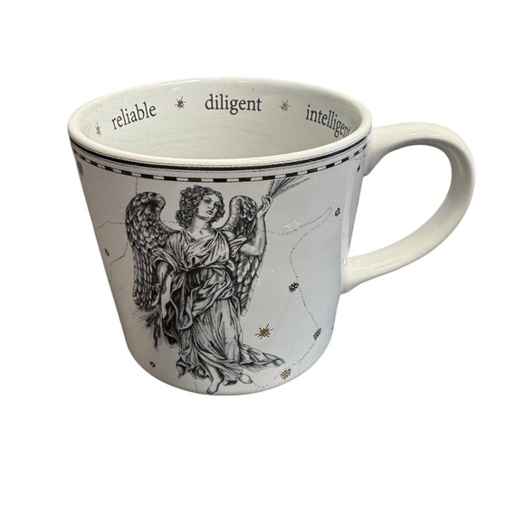 Williams Sonoma Cream Zodiac Mug Virgo - Picture 2 of 4